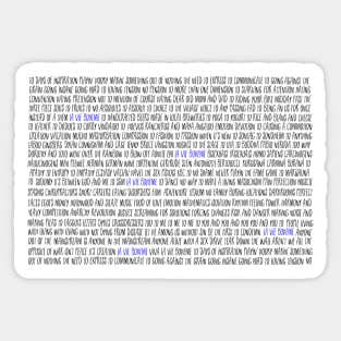 La Vie Boheme Lyrics Sticker